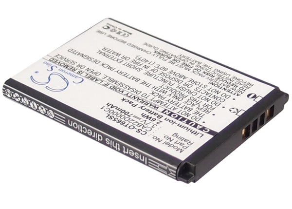 Battery for Alcatel 2010D One Touch 20.12D One Touch 2010D One Touch 2010X One Touch 2012D One Touch 356 One Touch 665 One Touch OT-2012D OneTouch 2012G OT-2010 OT-2010D CAB22B0000C1 CAB22D0000C1