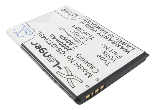 Battery for Alcatel IdealXcite 5044R CAMEOX Ideal Xcite One Touch Elevate OT-5044T One Touch 7041X OT-5044R One Touch 7041 OT-5044D TLi018B2 TLi019B1 TLi019B2 TLi020F1 TLi020F2 TLi020G1
