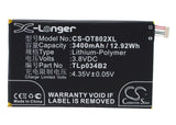 Battery for TCL N3Y910T Y910 Y910T TLp034B1 TLp034B2