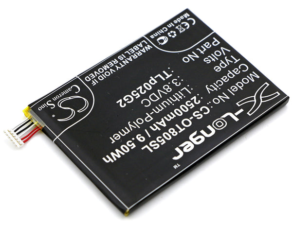 Battery for Alcatel One Touch Pixi 3 8" 3G One Touch Pixi 4 6.0 One Touch Pixi 4 6.0 LTE OT- 9001A OT- 9001X OT-8050D CAC2580010C2 TLp025G2
