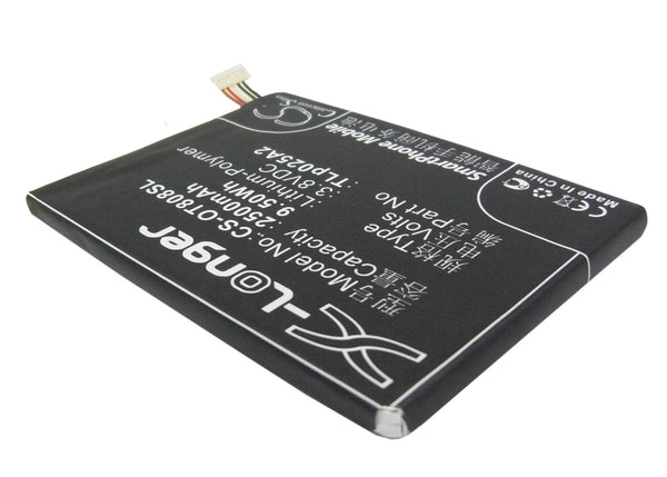 Battery for Alcatel Go Play One Touch Flint OT-8008 OT-8000D OT-8000 OT-7047D OT-7047A OT-7047 OT-7046T OT-7046 OT-6043D OT-5055W OT-5054O OT-5054N OT-5054 CAC2500013C2 TLp025A2 TLp025A4
