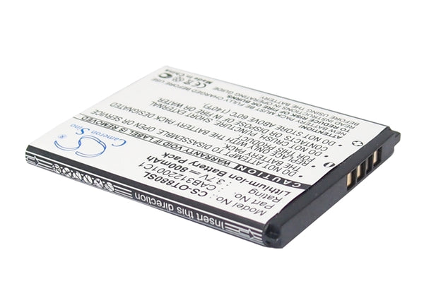 Battery for Alcatel One Touch 602 OT-385D OT871AG One Touch 510A OT-2040D OT510A One Touch 510 OT-2005X OT-C60 BTR510AB BY42 CAB20K0000C1 CAB3120000C1 CAB3120000C3 CAB3122001C1 CAB31L0000C1 TB-04BA