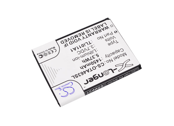 Battery for Alcatel A463 A463BG One Touch A463 One Touch Pixi Glitz One Touch Pixi Glitz 4G TLi011A1