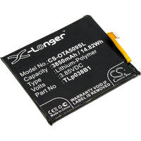 Battery for Alcatel 5090Y 7071D 7071DX A7 A7 LTE A7 LTE Dual SIM TD-LTE A7 XL OT-5090Y OT-7071D OT-7071DX CAC3860004C1 TLp038B1