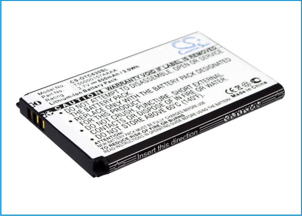 Battery for Alcatel Mandarina Duck One Touch C630 One Touch C630A One Touch C635 One Touch C701 One Touch C707 One Touch C717 One Touch V670 OT-C630 OT-C630A OT-C635 B-C7 T50000157AAAA T5001418AAAA