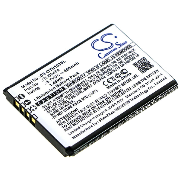 Battery for Alcatel OneTouch 1013X OneTouch 1035D OneTouch 1046D OT-1013X OT-1035D OT-1046D TLi004FA