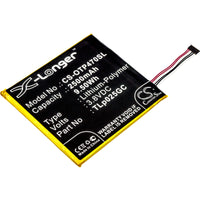 Battery for Alcatel One Touch Pixi 4 7.0 One Touch Pixi 4 7.0 3G One Touch Pixi 4 7.0 4G OT-8063 OT-9003A OT-9003X TLp025GC