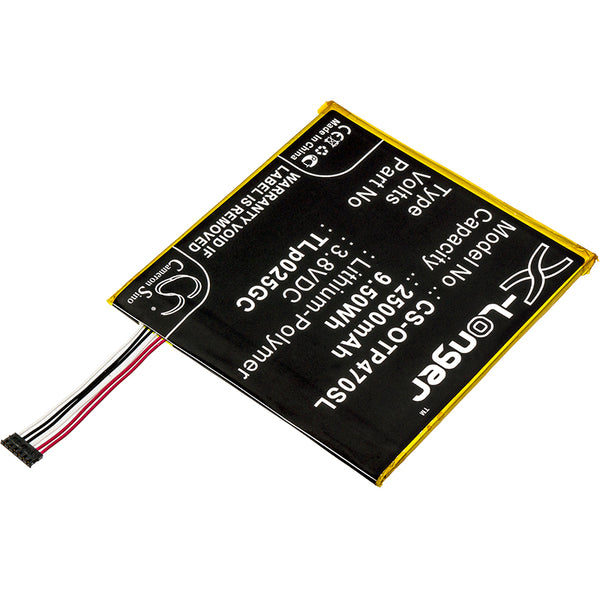 Battery for Alcatel One Touch Pixi 4 7.0 One Touch Pixi 4 7.0 3G One Touch Pixi 4 7.0 4G OT-8063 OT-9003A OT-9003X TLp025GC