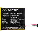 Battery for Alcatel One Touch Pixi 4 7.0 One Touch Pixi 4 7.0 3G One Touch Pixi 4 7.0 4G OT-8063 OT-9003A OT-9003X TLp025GC