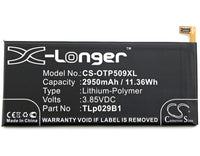 Battery for Vodafone Smart Ultra 7 VFD 700 TLp029B1 TLp029B2
