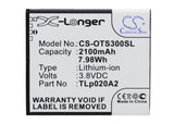 Battery for Alcatel OT-5050X OT-5050Y OT-5065 OT-5065A OT-5065D OT-5065J OT-5065T OT-5065W OT-5065X OT-A845L TLi020A1 TLp020A2