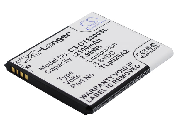 Battery for Alcatel 5065W-2DALUS2 One Touch POP S3 One Touch POP Star One Touch Pop Star 4G One Touch Pop Star 4G Dual SIM One Touch Pop Star 4G LTE Dual OT-5050 OT-5050A OT-5050S TLi020A1 TLp020A2