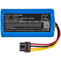 Battery for Proscenic Cocoa Smart 780T Cocoa Smart 790T Summer P1s Summer P2s VR1717