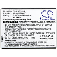 Battery for Philips CTS395 Xenium S395 AB3000PWMT