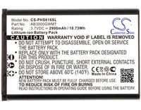 Battery for Philips S616 Xenium S616 AB3000GWMT