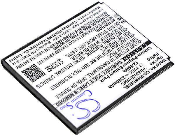 Battery for Philips W8555 W8560 Xenium W8555 Xenium W8560 AB3300BWMC