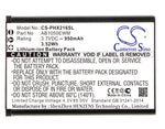 Battery for Philips Xenium X216 AB1050EWM