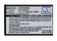 Battery for Philips Xenium 312 Xenium 320 Xenium X186 AB1050BWM