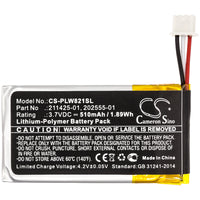 Battery for Plantronics Savi 8210 Savi W8210 202555-01 211425-01