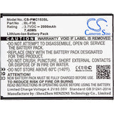 Battery for PHICOMM C1530L BL-F36