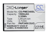 Battery for Prestigio MultiPhone 3400 Duo PAP3400 DUO