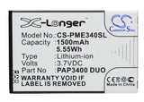 Battery for Prestigio MultiPhone 3400 Duo PAP3400 DUO