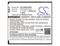 Battery for Prestigio 5000 Duo MultiPhone 5000 Duo PAP5000 DUO