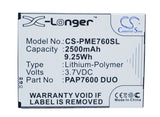 Battery for Prestigio MultiPhone 7600 Duo PAP7600 DUO