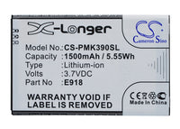Battery for PHICOMM i310v K390V E918