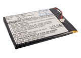 Battery for Pandigital NOVA R70A200 R70B200 R70F452 R70F453 R80B400 R80B452 R80C451 Supernova Supernova 8 MLP656095