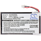 Battery for Sony PRS-600 PRS-600/BC PRS-600/RC A98927554931 A98941654402