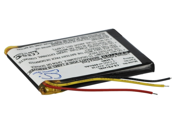 Battery for Philips GoGear SA6037 GoGear SA6044 GoGear SA6045 GoGear SA6087 GoGear SA6145 978733201021 A24737 A24738