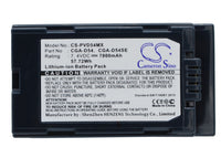 Battery for Panasonic AG-DVX100B AG-DVX100AP AG-DVX100AE AG-DVX100A AG-DVX100 NV-MX500EN AG-DVC80 NV-MX500EG AG-DVC63 CGA-D54 CGA-D54S CGA-D54SE CGA-D54SE/1B CGA-D54SE/1H CGP-D54S CGR-D54S VW-VBD55