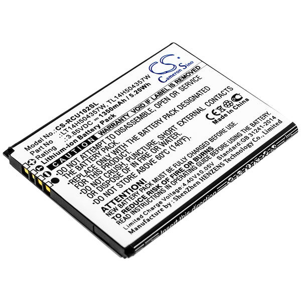Battery for AT&T Flip IV U102AA LT14H504357W TL14H504357W