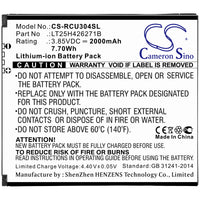 Battery for Wiko SAS U307AS LT25H426271W