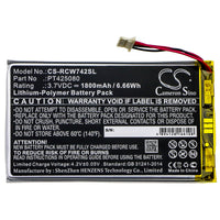 Battery for RCA RCT6773W22 RCT6773W22B T6873w42 Voyager II Voyager II 7" PT425080