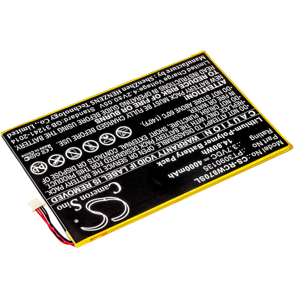 Battery for RCA Galileo Pro 11.5" RCT6303W87 RCT6303W87DK RCT6513W87 Viking Pro 10 PT3090135