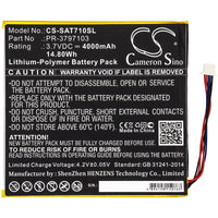 Battery for Digiland DL8006 Quad Core 8" PR-3797103