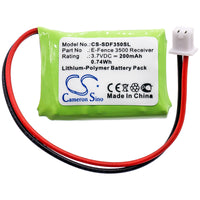 Battery for Dogtra E-Fence 3500 Receiver YS-300 Bark Collar