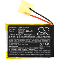 Battery for SanDisk Sansa Clip Sport SDMX24