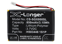 Battery for SkyGolf SkyCaddie Aire SkyCaddie Aire 2 SkyCaddie Aire II X8F H503448 1S1P
