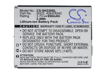 Battery for Sharp SH-06A SH-07A ASH29242 SH22