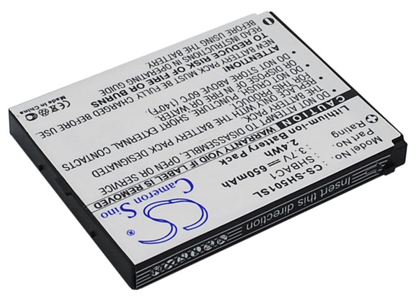 Battery for Sharp SH501 V501SH SHBAC1