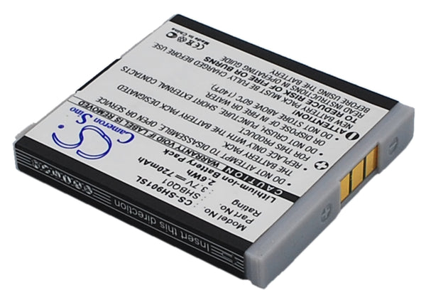 Battery for Sharp SH05 SH901iS SH902i V401SH SHBQ01