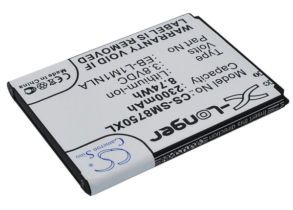 Battery for Samsung ATIV S ATIV S 16GB ATIV S 32GB GT-I8370 GT-I8750 GT-I8750 16GB GT-I8750 32GB Odyssey SCH-i930 SGH-T899M EB-L1M1NLA EB-L1M1NLU