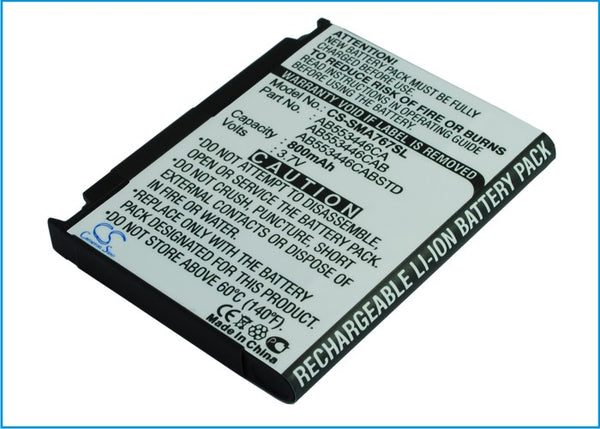 Battery for Samsung SGH-A767 SGH-A767 Propel AB553446CA AB553446CAB AB553446CABSTD