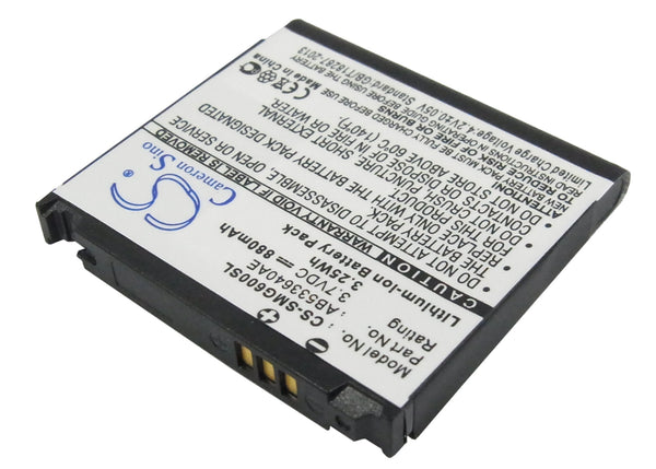 Battery for Samsung SGH-J630 SGH-J638 AB533640AE AB533640AEC AB533640AECSTD AB533640CE AB533640CU AB563850DE