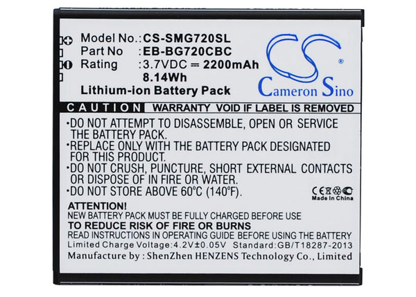 Battery for Samsung Galaxy Grand 3 Galaxy Grand 3 Duos Galaxy Grand Max SM-G7200 SM-G7202 SM-G7202D SM-G720AX SM-G720N0 EB-BG720CBC EB-BG720CBK