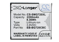 Battery for Samsung Galaxy Grand 3 Galaxy Grand 3 Duos Galaxy Grand Max SM-G7200 SM-G7202 SM-G7202D SM-G720AX SM-G720N0 EB-BG720CBC EB-BG720CBK
