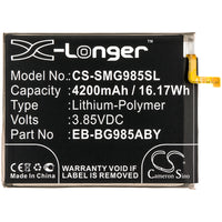 Battery for Samsung Galaxy S20 Plus SC-52A SGH-N805 SM-G985F SM-G986B SM-G985F/DS SM-G986DS SM-G986J SM-G986N EB-BG985ABY